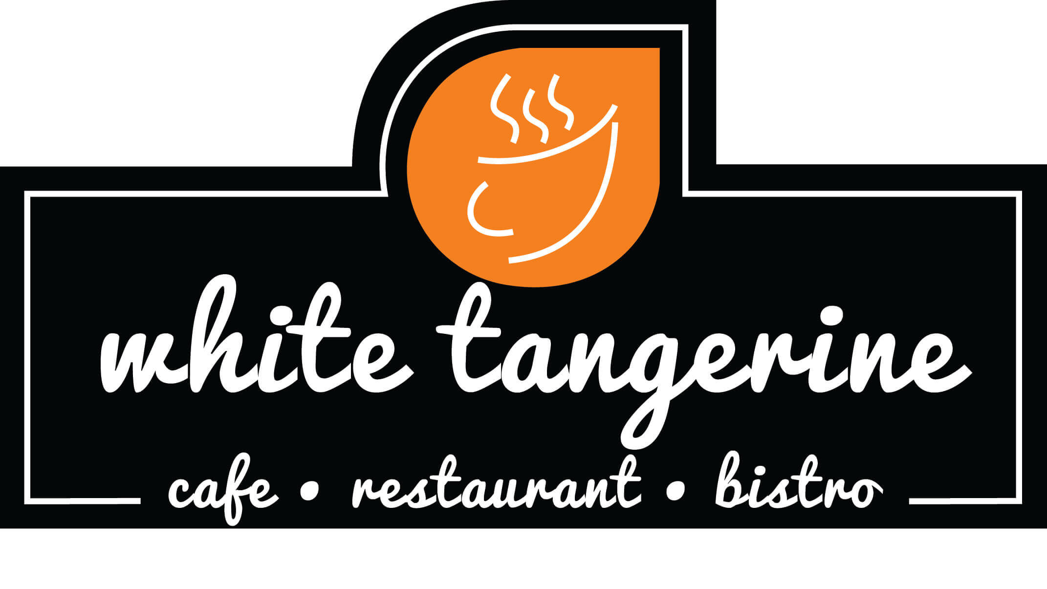 White Tangerine Cafe logo For Advanced And Safety